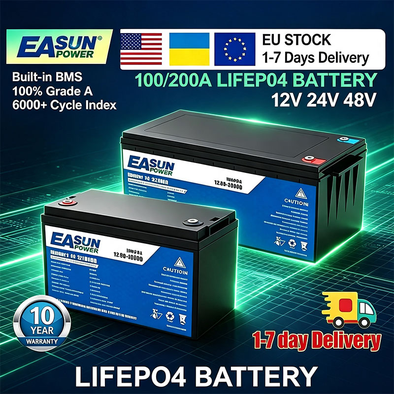 EASUN POWER LiFePO4 Batterij 1 - Grid Tie Inverter Limiter 2000W recensie en prijs