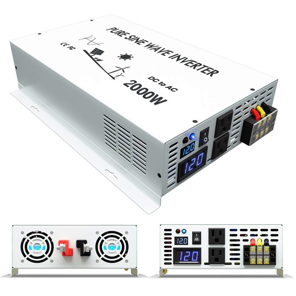 Off Grid Solar Inverter 24V 12 - Inverter Pure Sine Wave 60Hz 120V 3000W recensie en prijs