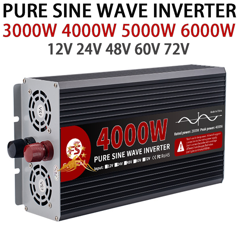 Real Power Zuivere Sinusgolf O - Pure Sine Wave Inverter 5000W 48V 220V recensie en prijs
