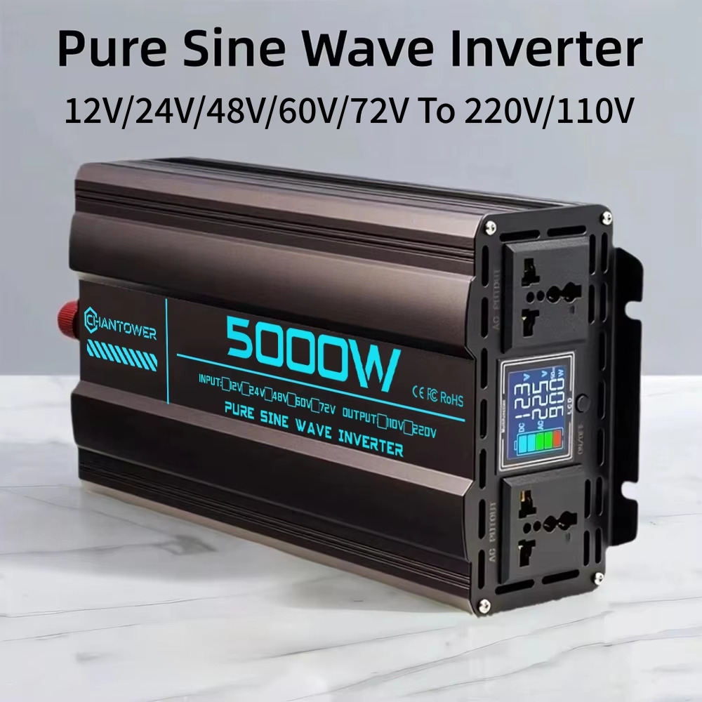 Zuivere Sinus Omvormer DC 12 V - Pure Sine Wave Inverter 5000W 48V 220V recensie en prijs